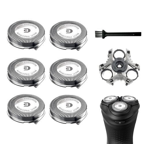 Philips SH30 Replacement Heads - Compatible with Series 1000, 2000, 3000 | 6 Blades + Retaining Ring