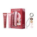LANEIGE Glaze Craze Donut Delight Lip Serum Duo | Laneige Hydrating Tinted Lip Serums & Donut Keychain | K-Beauty Set for Glossy, Plump Lips