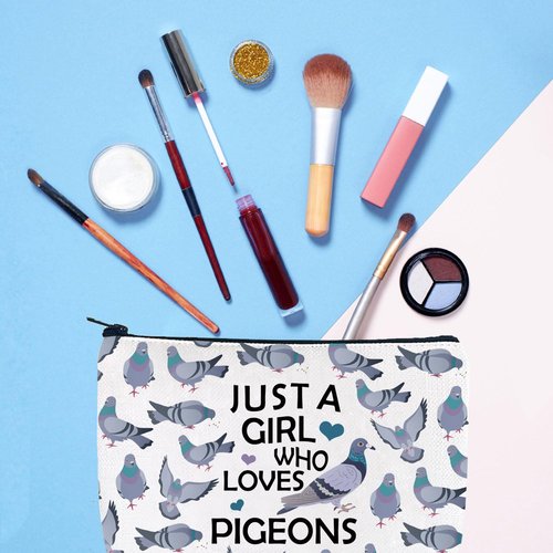 Gzrlyf Pigeon Makeup Bag Pigeon Lover Gift Pigeon Themed Gifts Pigeon Cosmetic Bag Gift For Pigeon Lover (JUST PigeonMB13)