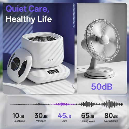 Ultrasonic Jewelry & Makeup Tool Cleaner, Retainer Cleaner,40000-42000Hz U-V Dual-Action, 4 Modes, 45dB Quiet, SUS304 DetachableTank, IPX7 Waterproof with Cleaning Kit for Rings, Watches, Brushes