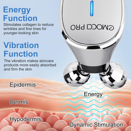 Facial Massager Electric Face Lift Device Sculpting Tool Double Chin Reducer Eliminator for Women Facial Rollers Luminesce Glow Gua Sha Tools For Face Neck Sculptor Roller for Wrinkles and Lifting