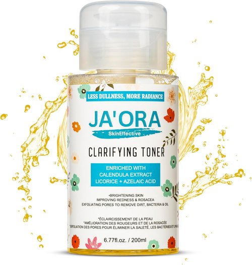 Clarifying Face Toner - Alcohol-Free Formula with Calendula Extract & Azelaic Acid | Hydrates & Revitalizes All Skin Types (200ML / 6.76 FL.OZ)