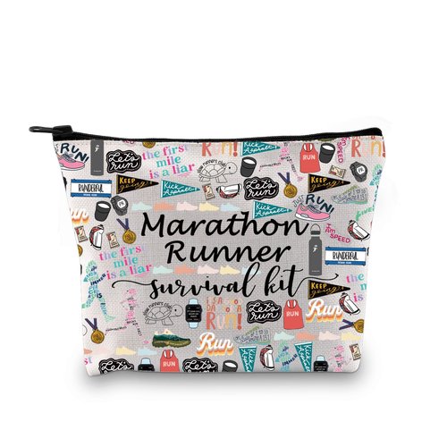 GJTIM Runner Marathon Zipper Pouch Survival Kit Makeup Bag (Survival Marathon 2 Bag)