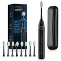 Operan Electric Toothbrush Rechargeable with 8 Brush Heads and Sonic Toothbrush with 5 Modes 2-Min Smart Timer & IPX7 Waterproof Electric Toothbrush for Adults, Travel Case (Black, 1Pack)