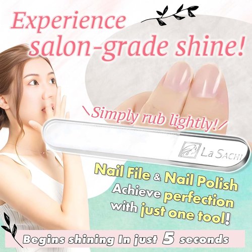 Skiennix Nano Technology Glass Nail Polisher - Professional Buffer File for Perfect Nail Care