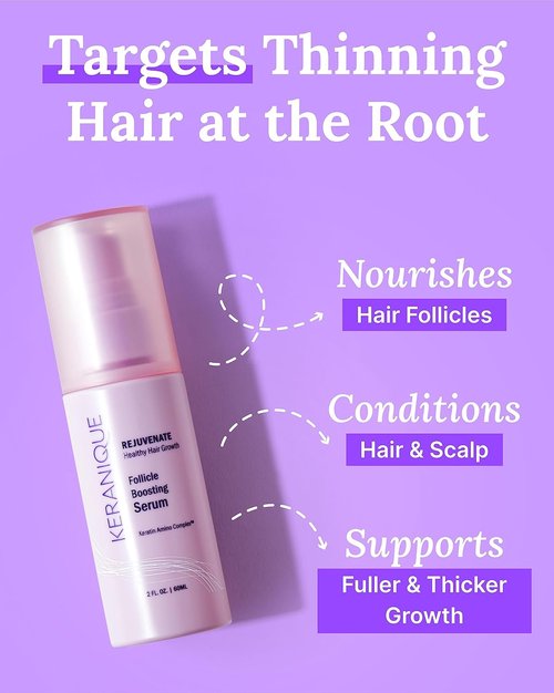 Keranique Follicle Booster - Keratin-Enriched Hair Stimulator Spray for Thicker, Fuller Hair