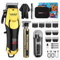 HIENA PRO Professional Hair Clippers & Cordless Barber Clippers for Men, Rechargeable Trimmer Set and Facial Grooming Tool Kit, Ear, Nose Hair Trimmer Set, Gifts for Men