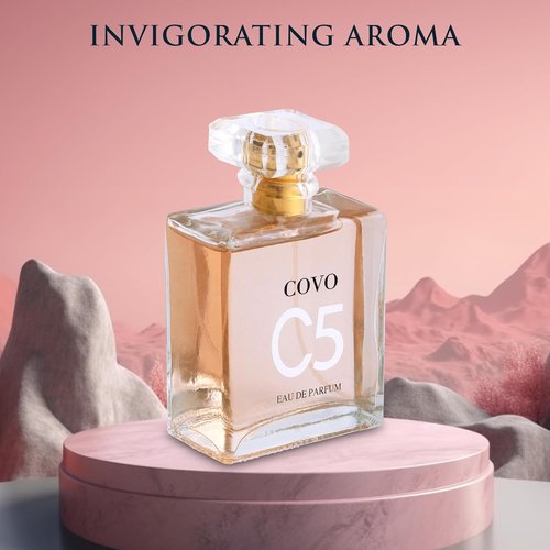 **Urban Collection Covo C5 Eau De Parfum for Women - 3.3 fl oz Floral Jasmine & May Rose Scent - Cruelty-Free Gift**