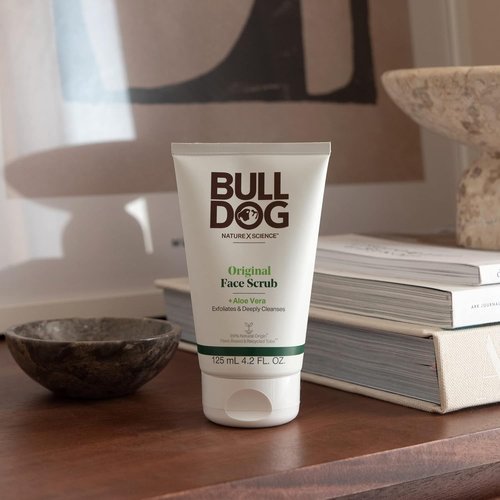 BULLDOG Men's Skincare Kit - Original Full Face Set with Moisturizer, Face Wash & Scrub