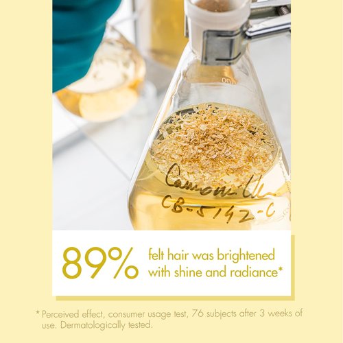 Klorane Brightening Shampoo with Chamomile - Enhance Blonde Highlights & Shine - Ultra-Gentle, Vegan - 13.5 fl. oz.