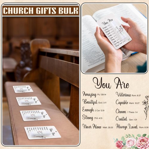 Sacubee 25 Pack Christian Gifts Bulk for Women Men Religious Lip Balms Bulk Church Party Favors Christmas Party Gifts Stocking Stuffers Bible Verse Study Supplies for Employee Staff Coworkers