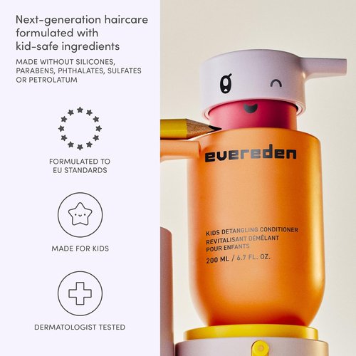 Evereden Kids Conditioner Detangler - Non-Toxic Haircare for Silky Smooth Hair | 6.7 fl oz