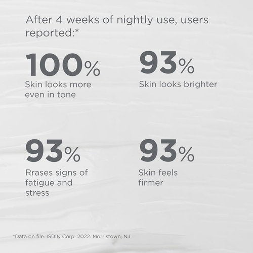 ISDIN Age Contour Night Face & Neck Cream - Melatonin & Peptides, 1.8 Oz for Youthful Skin
