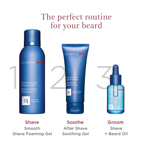 CLARINS Men After Shave Soothing Gel - Hydrating Formula for Irritations & Razor Burn | 2.5 Ounces