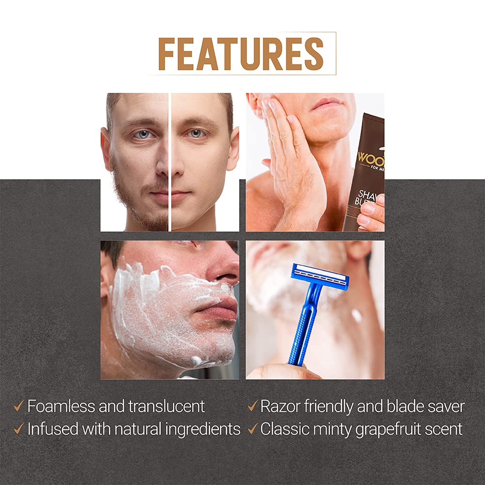 Woody’s Shave Butter - Ultra-Smooth Shaving Cream for Men, Moisturizing Beard Butter, Sensitive Skin & Reduced Irritation, 1.7 fl oz