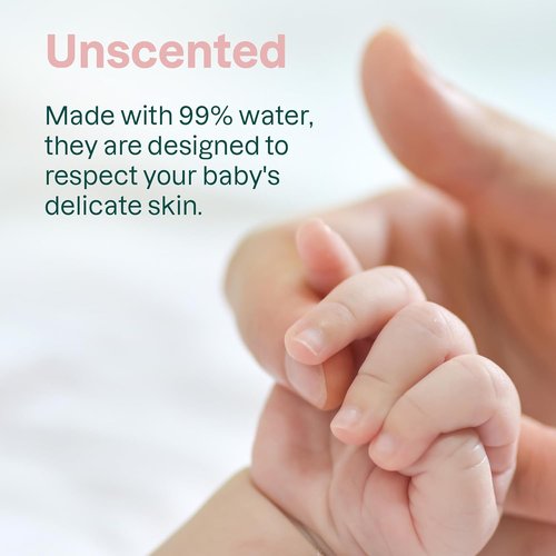 ATTITUDE Baby Water Wipes - EWG Verified, Unscented & Fragrance-Free, Gentle for Newborns | 72 Count (Pack of 3)