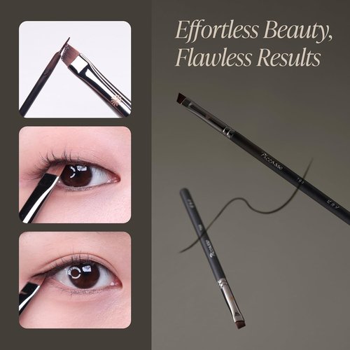 Piccasso 799 Edge Eyeliner Brush - Precision Angled Brush for Gel, Liquid & Cream Eyeliner | Professional Makeup Tool