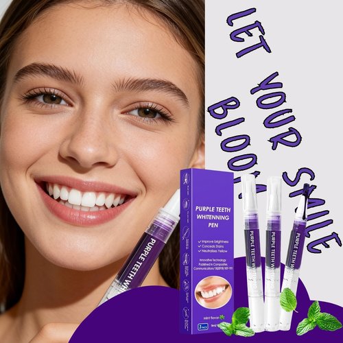3Pcs Teeth Whitening Pen, Teeth Whitener Pen Gel Effective Tooth Whitening Pens Kit for Stain Removal, Friendly, Painless, Low Sensitivity, Portable for Home Use