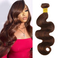 Body Wave Bundles Human Hair Chocolate Brown Human Hair Bundles 28 Inch 1 Bundle Brazilian Virgin Dark Brown Hair Extension 100G/PC For Black Woman #4 Color