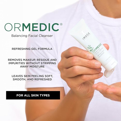 IMAGE Skincare ORMEDIC pH Balancing Facial Cleanser - Mild Foaming Hydrating Face Wash with Aloe Vera | 1.7 fl oz