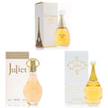 J'ovial Paris Perfume Trio Set for Women - Floral Fragrance with Jasmine, Rose & Lily | 3.4 Fl Oz Each