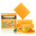 Umpeimvon 3 Pack Turmeric Soap Bar for Face & Body Cleanser, Organic Turmeric Soap, Smooth Skin and Moisturizing, All Natural Tumeric Soap, Handmade Turmeric Face Soap Ginger Soap, 3.53oz × 3