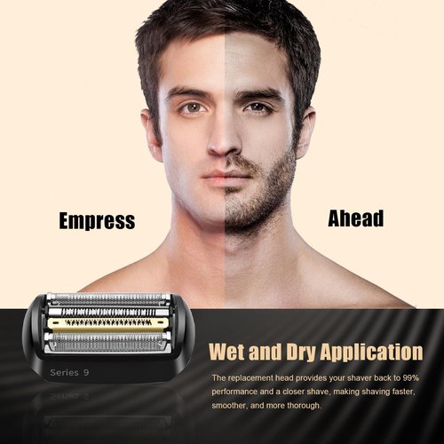 92B Series 9 Electric Shaver Replacement Head, Series 9 Shaving Razor Head S9 Foil & Cutter Razor Heads Compatible with 9290cc, 9291cc, 9370cc, 9293s, 9385cc, 9390cc, 9330s, 9296cc Etc