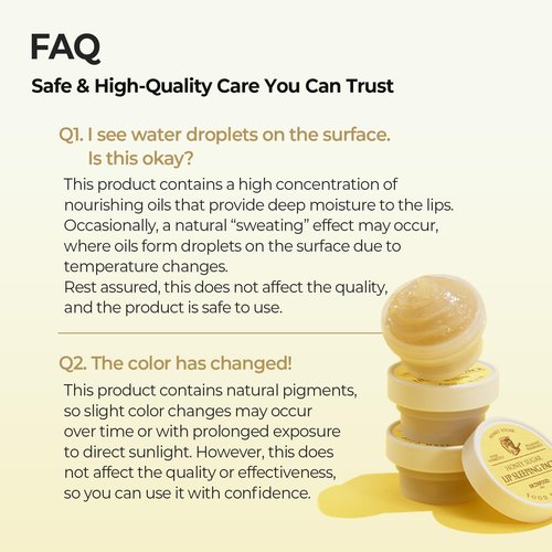 SKINFOOD Honey Sugar Lip Sleeping Mask, Lip Mask for Overnight, Korean Lip Care Product for Severely Chapped Lips, Stocking Stuffers, Hydrating Lip Butter for Dry Lips, Lip Balm (0.71 fl. oz.)