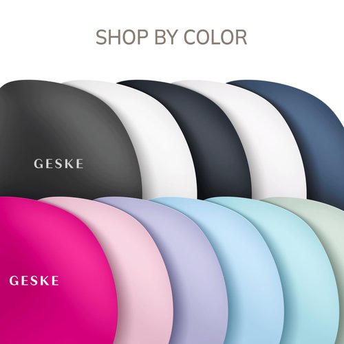 GESKE SmartAppGuided™ Facial Brush | 4 in 1 | Professional Facial Cleansing Brush | Skin Cleansing Silicone Facial Brush | Routine Skincare | Gentle Cleansing | Facial Cleanser