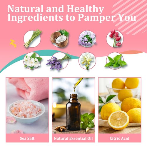 STNTUS INNOVATIONS Bath Bombs, 7 Natural Bath Bomb Gift Set, Bubble Bathbombs for Women Kids, Shea Butter Moisturize, Gifts for Mom Her Girlfriend, Mothers Day Gifts, for Birthday Valentines Christmas