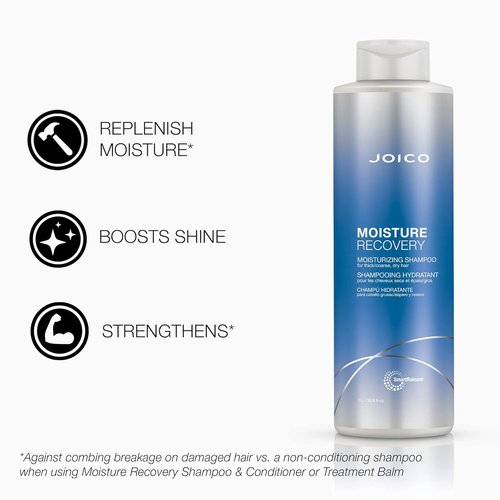 Joico Moisture Recovery Shampoo & Conditioner Set - Replenish Moisture for Thick, Coarse Hair