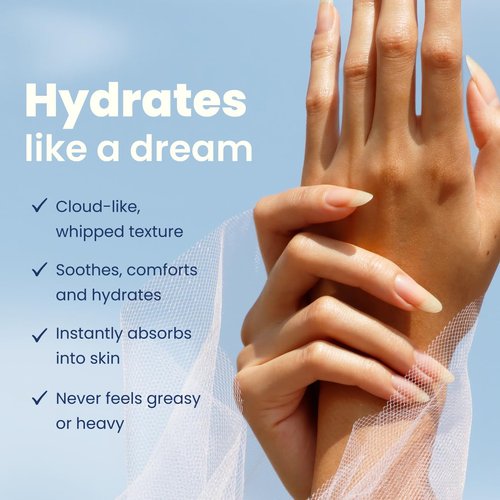 LONDONTOWN kur Whipped Cloud Hydrating, Moisturizing & Fast Absorbing Hand Cream, Vegan & Cruelty Free - 1fl oz