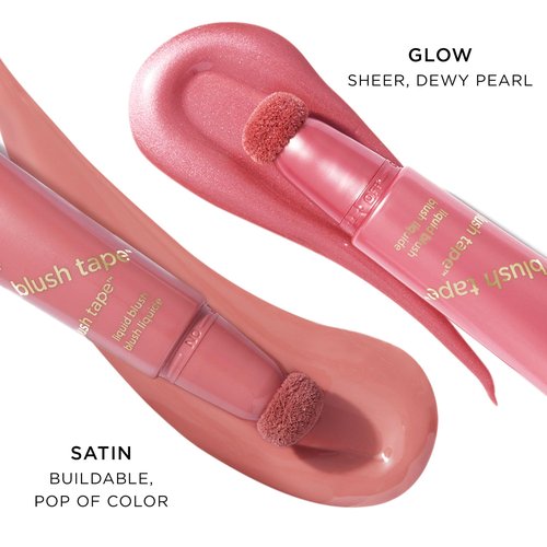 tarte blush tape liquid blush – Buildable Cream Cheek Makeup, Lightweight Formula, Blurs appearance for Radiant Glow, Vegan & Cruelty-Free, full size, pink