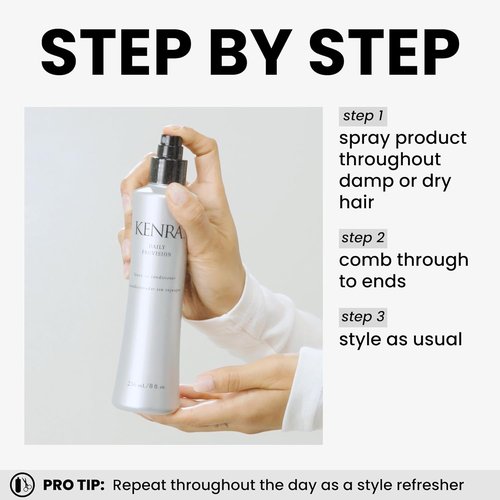 Kenra Professional Leave-In Conditioner - Hydrates, Detangles & Adds Shine | Frizz Control & Thermal Protection | 8 fl. Oz