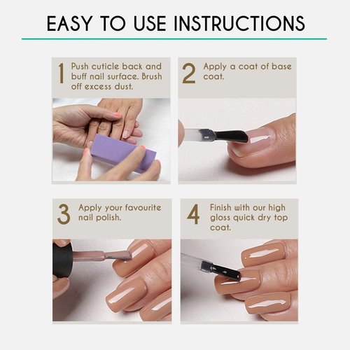 Karlash Quick Dry Nail Polish Top Coat - Fast Drying & Super Shiny Finish | 0.5 oz (2 Pieces)