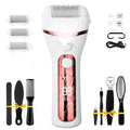 PUBOO Foot Callus Remover Electric 10000 RPM 3-Speed IPX7 Rechargeable Pedicure Kit for Hard Skin Women & Men. Portable Multi-Roller File Grinder Sander Scrubber with LED Display for Wet & Dry Feet