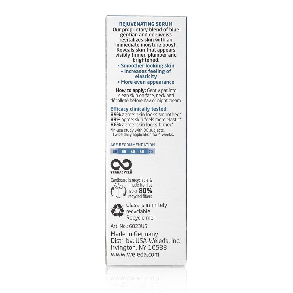 Weleda Rejuvenating Serum - Anti-Aging Formula for Youthful Skin | 1.0 oz