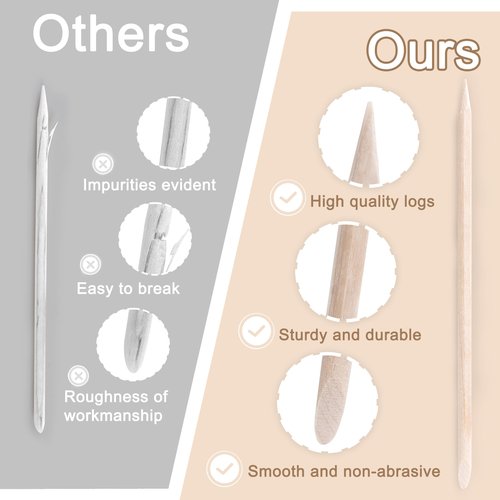 400 Pcs Orange Sticks for Nails, 4.5 Inch Wax Sticks for Waxing, Skin-Safe Cuticle Sticks for Nails Wood, Manicure Pedicure Tool for Manicure & Pedicure