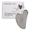 Mount Lai Stainless Steel Gua Sha Facial Tool – The Element of Refinement – Professional Grade Steel Face Sculpting Tool for Lymphatic Drainage, Puffiness Reduction & Refined Results