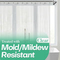 Mrs. Awesome Clear Shower Curtain Liner - 72x72 Premium Waterproof Plastic with 3 Magnets