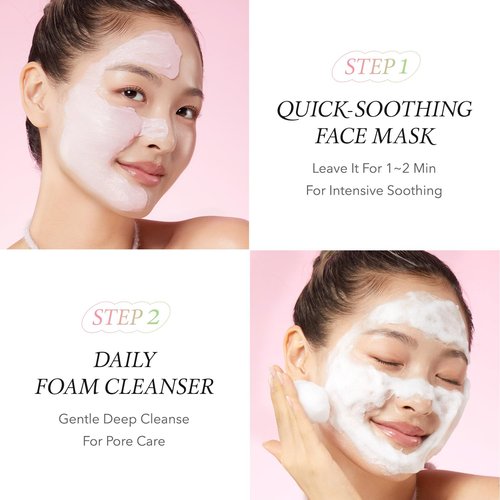 APRILSKIN Double Cleanse Duo – Carrotene IPMP™ Hydromelt Cleansing Balm & Pink Aloe Facial Polish Cleanser, Hydrating and Gentle Care for Fresh, Radiant Skin
