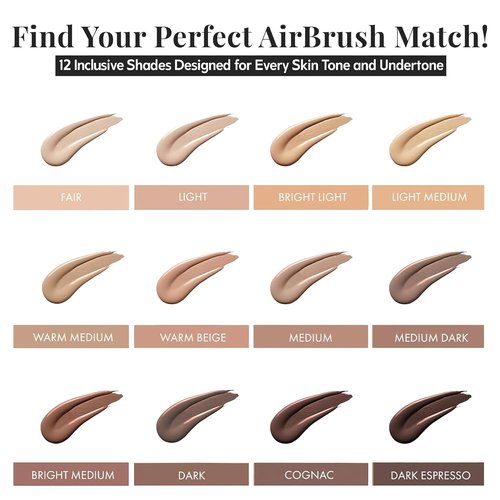 Jerome Alexander MagicMinerals AirBrush Foundation - 2-Piece Set with Kabuki Brush for Radiant Skin - Fair Shade