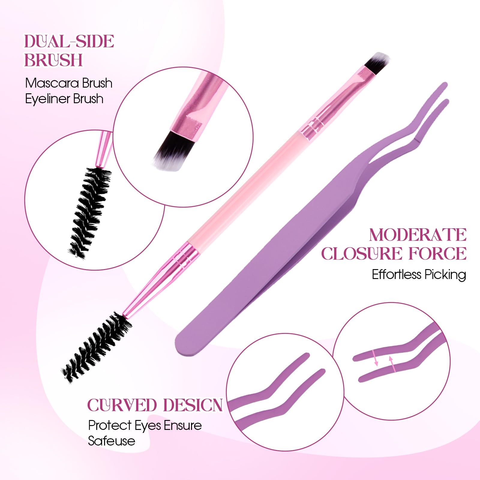 Wendy Lash Clusters Kit Packs: 980-Pcs, 60D, 80D, 80D, 100D, D Curl, 10-18mm Mixed, Cat Eye, Soft, Natural, Fluffy, DIY Eyelash, Individual, Eye lash clusters, Bulk Pack