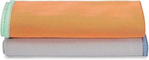 Full Circle Renew Collection Glass Cleaning Cloths - Recycled Microfiber, Set of 2 | Multicolor
