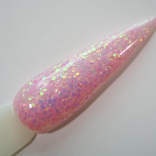 OUMISAYA Super Bright Glow in the dark Glitter Nail Acrylic Powder 6 Colors Set APG060 Pink White Blue Green Orange Colors Collection