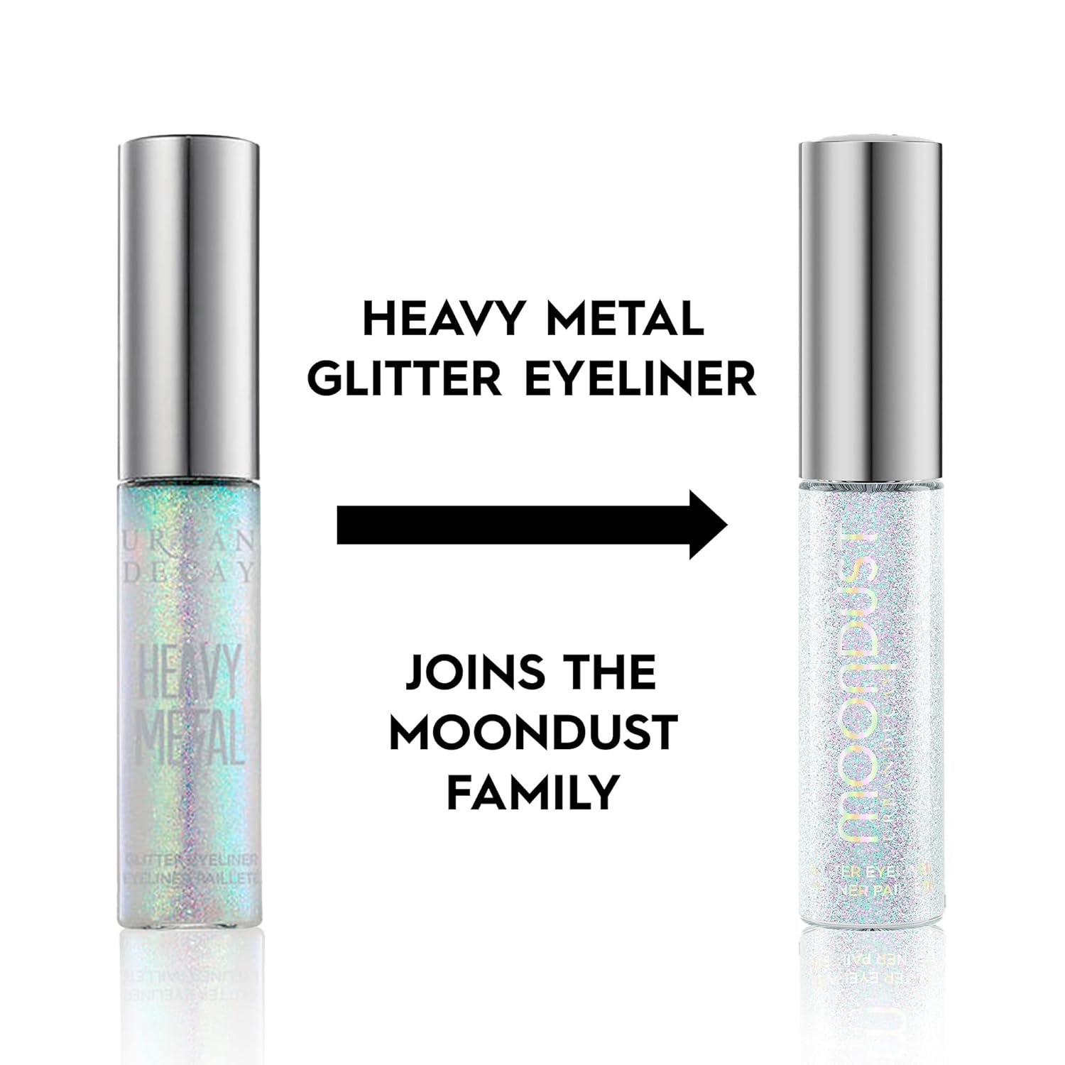 Urban Decay Moondust Liquid Glitter Eyeliner - Longwear Sparkle Liner & Eyeshadow Topper | Quick-Drying, Vegan Formula