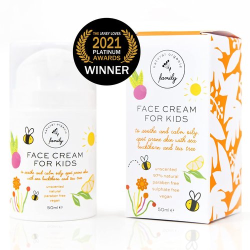 Award-Winning Kids Face Cream - Gentle & Calming Moisturizer with Natural Ingredients for Sensitive & All Skin Types - Fragrance-Free