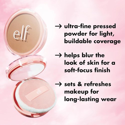 e.l.f. Halo Glow Powder - Ultra-Fine Finishing Powder for Smooth Pores & Fine Lines | Light Neutral, Vegan & Cruelty-Free