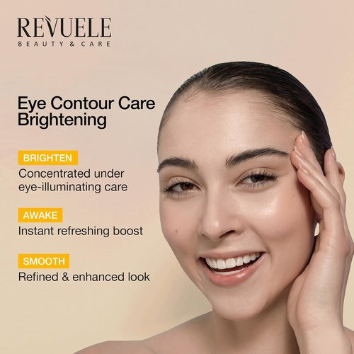 REVUELE Brightening Gel for Dark Circles - Hydrating & Smoothing Under-Eye Cream, 15 ml