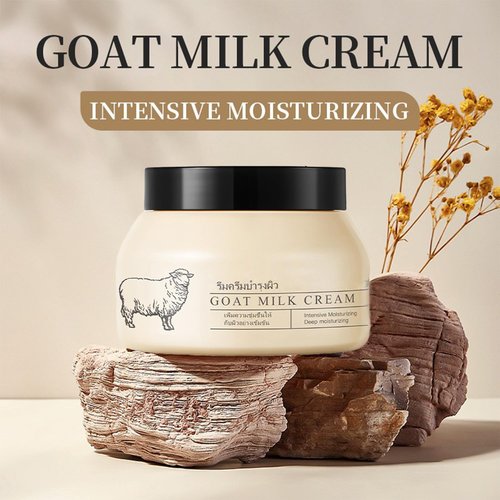 Grospe Goat Milk Anti-Wrinkle Cream - Intensive Hydration Face Moisturizer with Peptides, 3.5oz